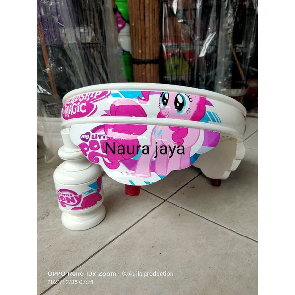 Tebok Lovebird Kayu Decal Kuda Pony