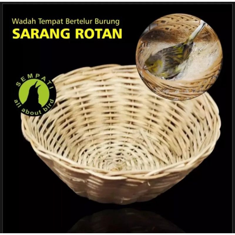 obral sarang rotan asli tempat bertelur burung kenari Lovebird frich perkutut blackthoot sanger Moza