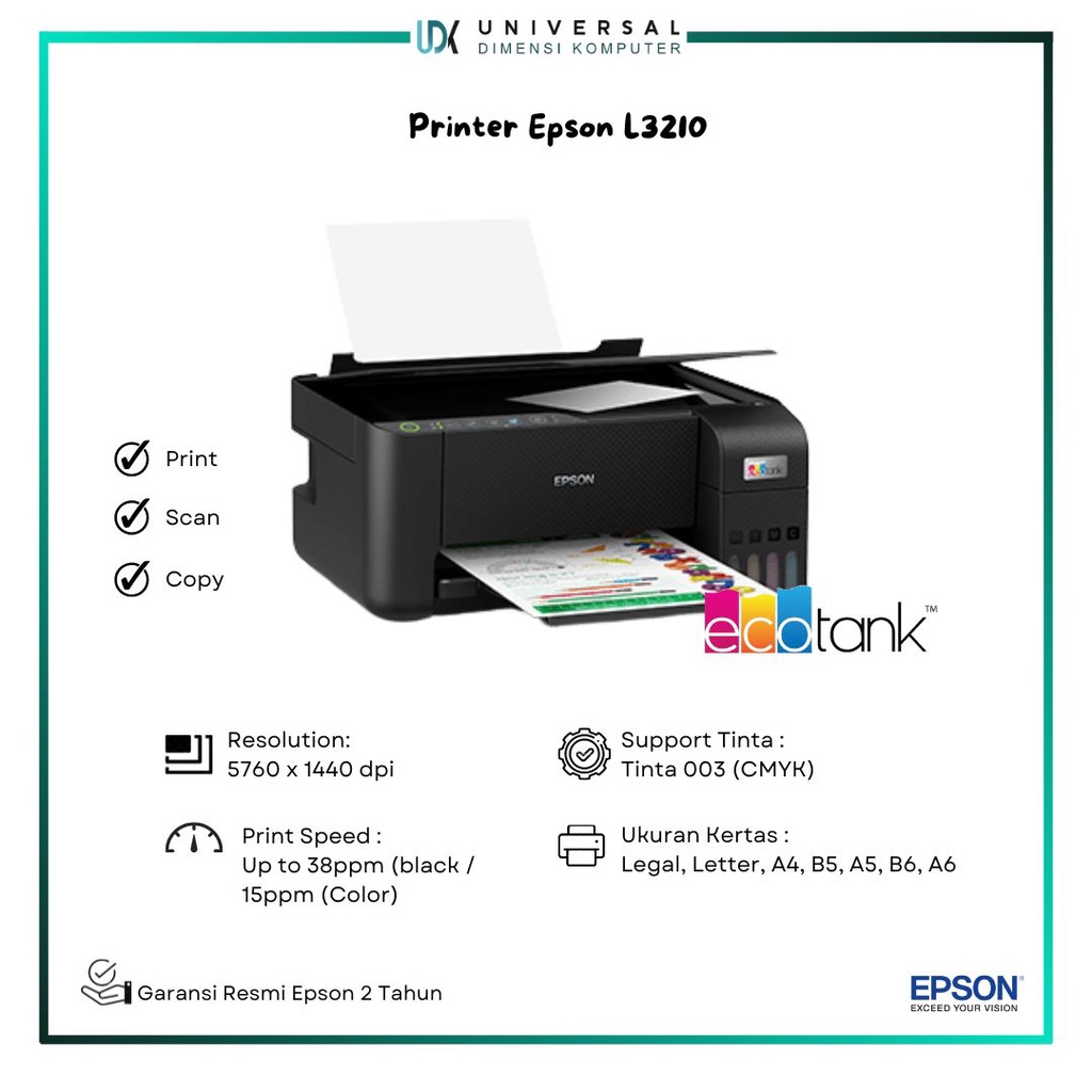 PRINTER EPSON L3210 PRINT SCAN COPY