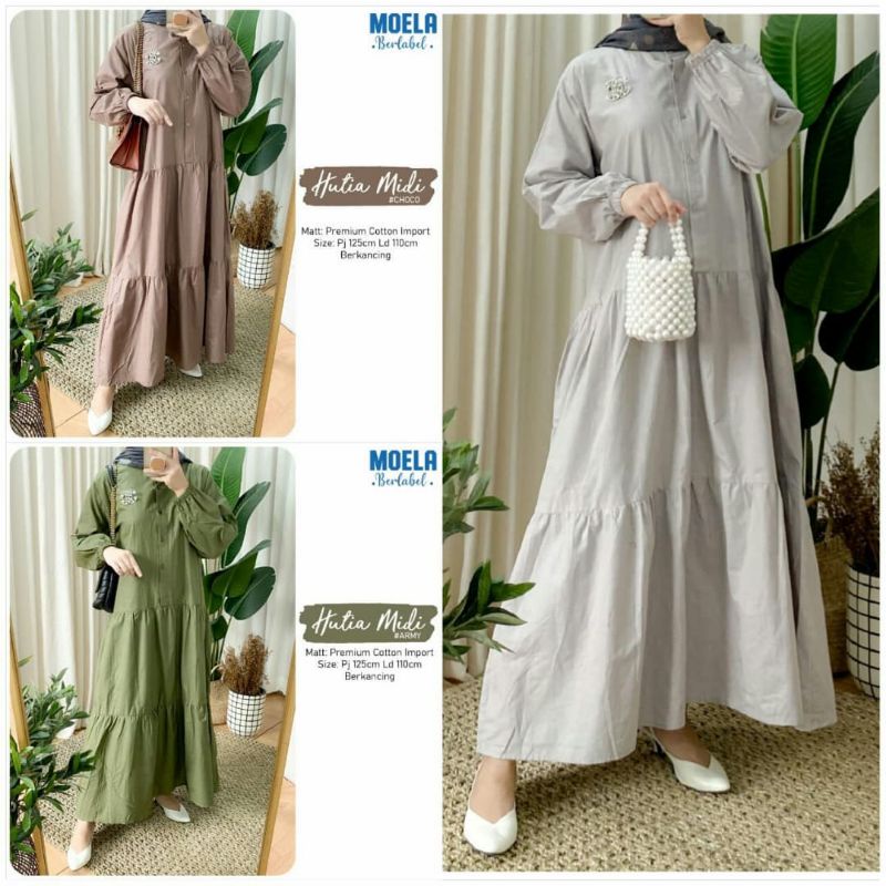 MOELA HIJAB BERLABEL - HUTIA MIDI