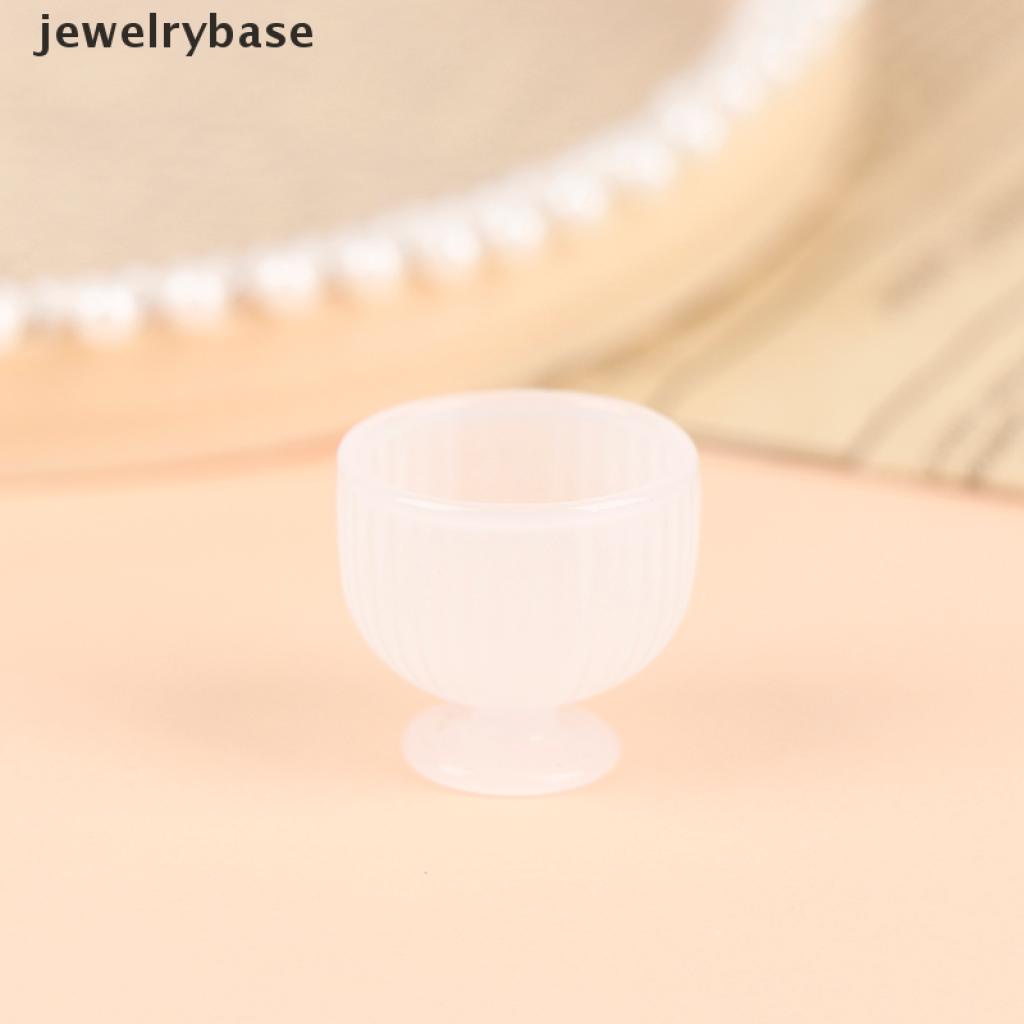 Base Mainan Miniatur Toples Permen / Jelly / Dessert Skala 1: 12 Untuk Aksesoris Rumah Boneka