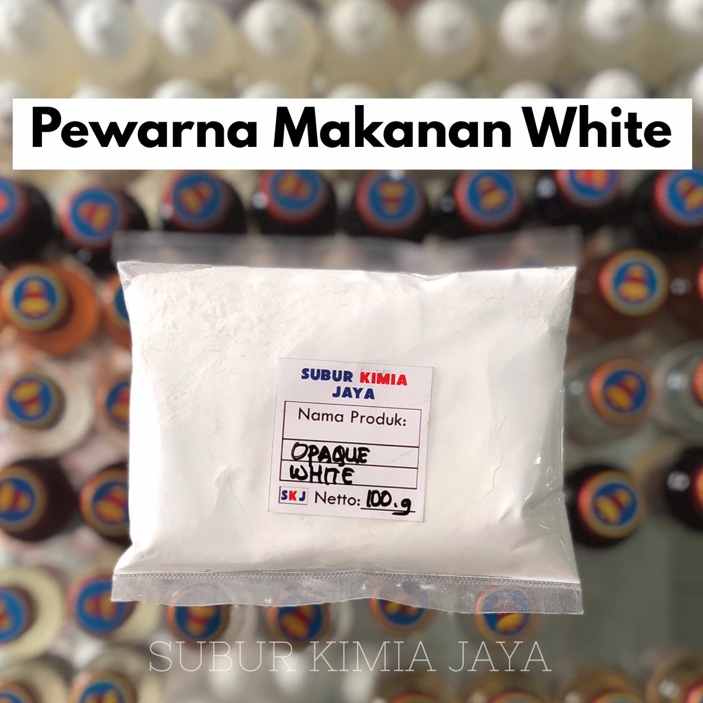 

Pewarna Makanan Bubuk Opaque White / Putih 100 gr