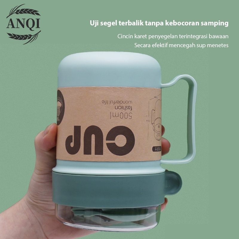 ANQI 1888 Cangkir sup/Tahan Panas Lunch Box /Tetap hangat Kotak Makan Bekal Sup VS-61