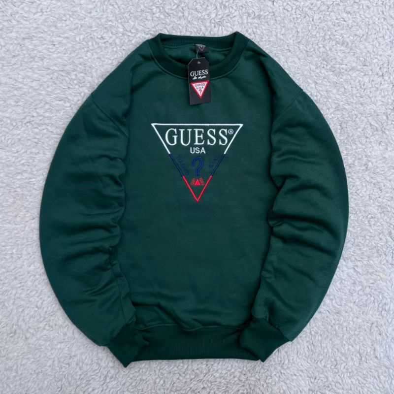 Crewneck Guess Bordier - Sweater Pria terbaru - Sweater Distro