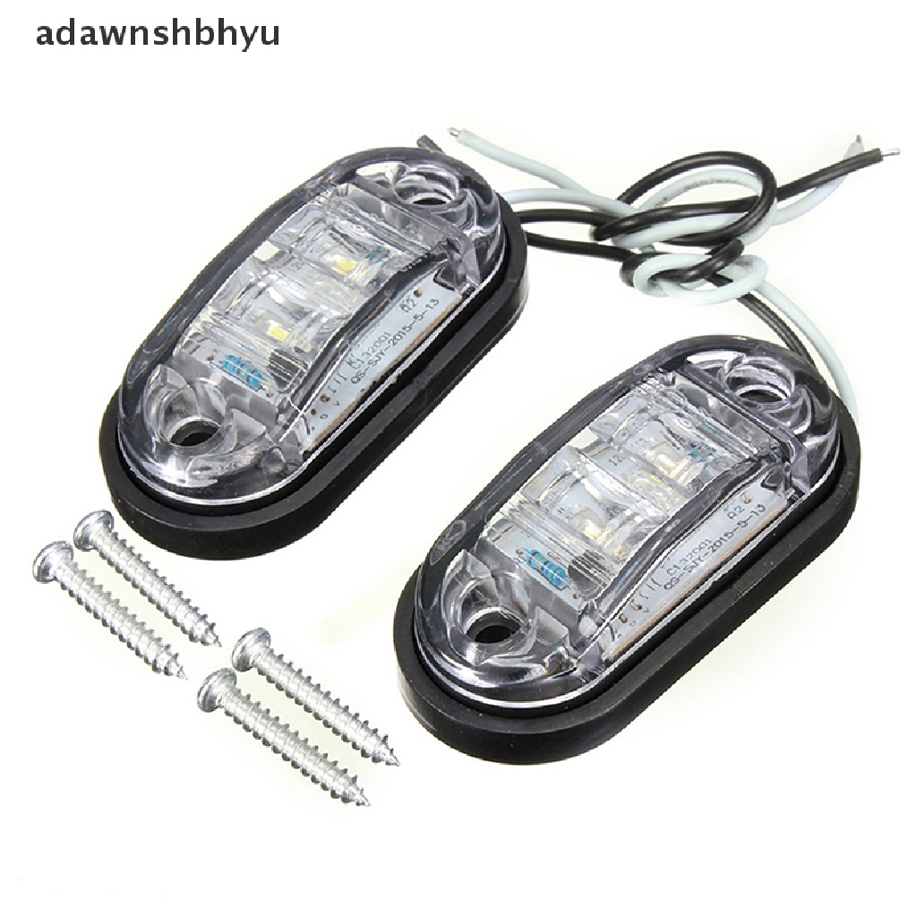 Adawnshbhyu Warning Light LED Diode Light Oval Lampu LED Penanda Samping 12V 24V Truck Accessorie