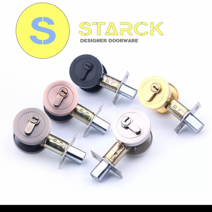 Kunci Pintu - Deadbolt Kunci Tambahan Knob Kunci Sn Kunci Tanam Pintu Kayu