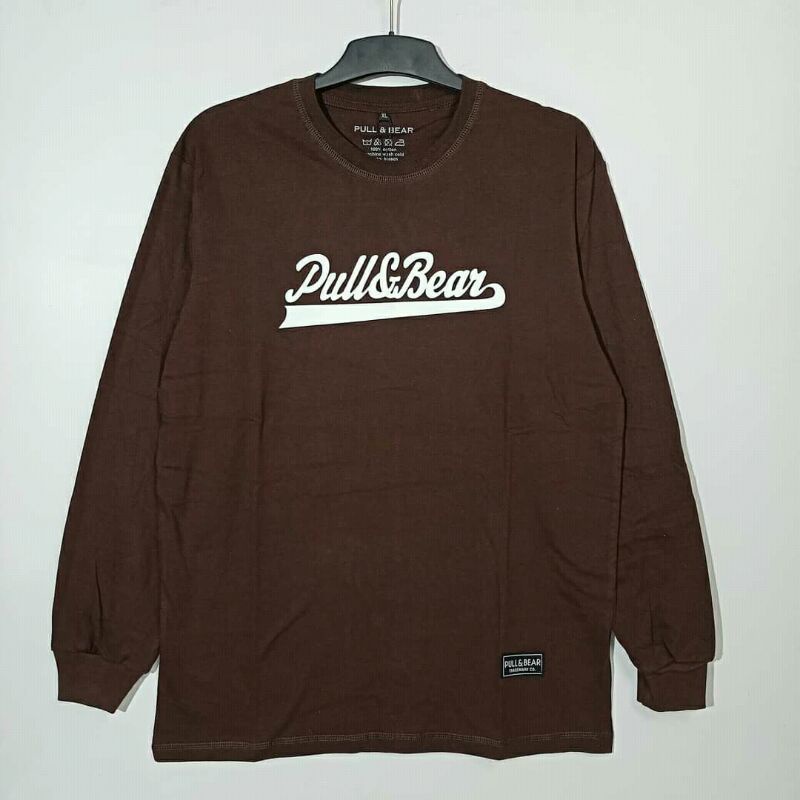 KAOS LENGAN PANJANG PULL & BEAR KAOS LONGSLEVE KAOS PRIA KAOS ORIGINAL