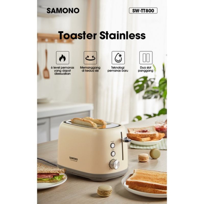 Samono SW-TT800 Toaster Alat Pemanggang Roti