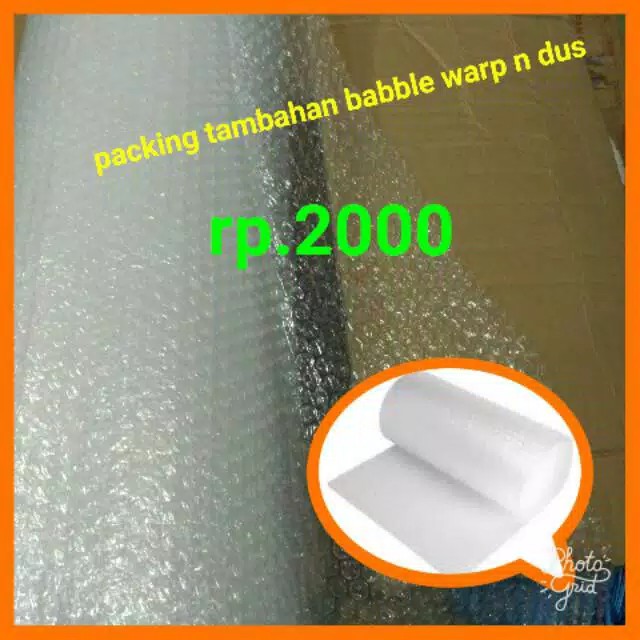 

BUBBLE WRAP untuk tambahan packing