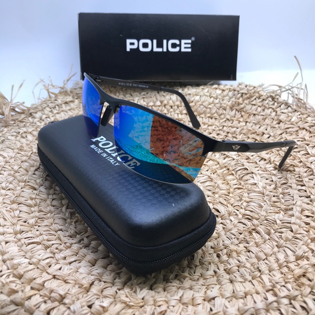Sunglasses kaca mata pria polarized super kacamata gaya hitam police full set