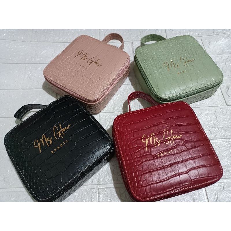Pouch make up,box kosmetik,kotak make up ms glow,tas make up,kotak kosmetik