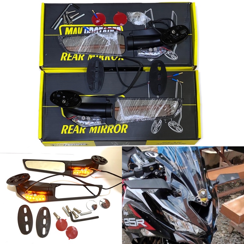 SPION WINGLET FULL CNC SPION WINGLET UNIVERSAL CBR XMAX NMAX PCX NINJA R15/25 ZX25 NINJA250 DLL