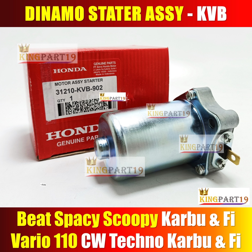 Dinamo Stater Starter Beat Spacy Scoopy Vario 110 CW Techno Karbu &amp; Fi 31210 KVB 902