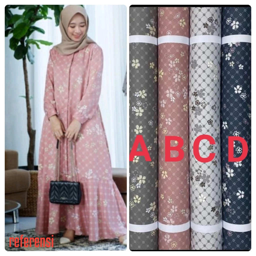 Kain Maxmara Lux motif Shaliha harga per setengah meter