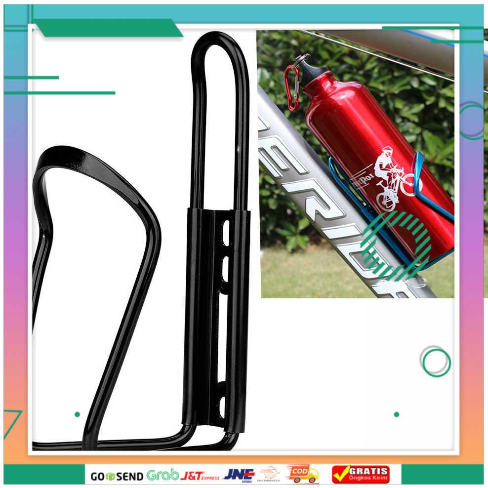 (BISA COD) FTIHSHP Holder Botol Minum Sepeda Aluminium - YWPJ029-F