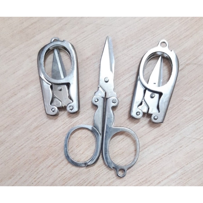 ( 1 Pc ) KENMASTER GUNTING BESI LIPAT 8 CM ( H800 ) KECIL HERO / TRIP HANDY METAL FOLDING PORTABLE SCISSOR MINI SMALL