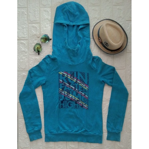 hoodie second brand/hoodie biru
