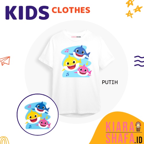 Kiarashafa - Baju Anak / Kaos Anak Baby Shark