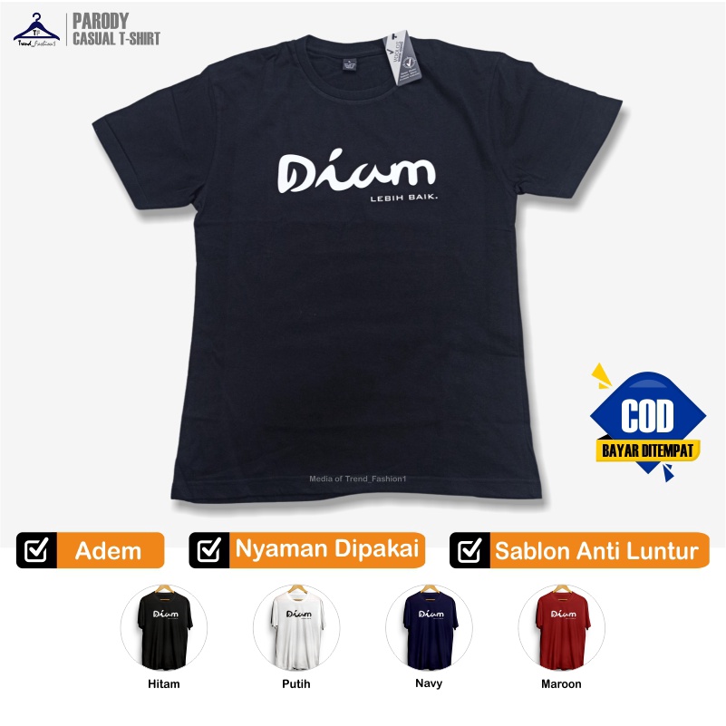 Baju Kaos Peria Dewasa Kata Kata Tulisan Lucu Plesetan Dilan Diam Lebih Baik Kualitas Distro Desain 