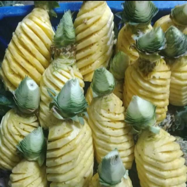 BUAH NANAS PALEMBANG SEGAR MANIS PER 1 PCS / NANAS PARUT /NANAS KUPAS BERSIH