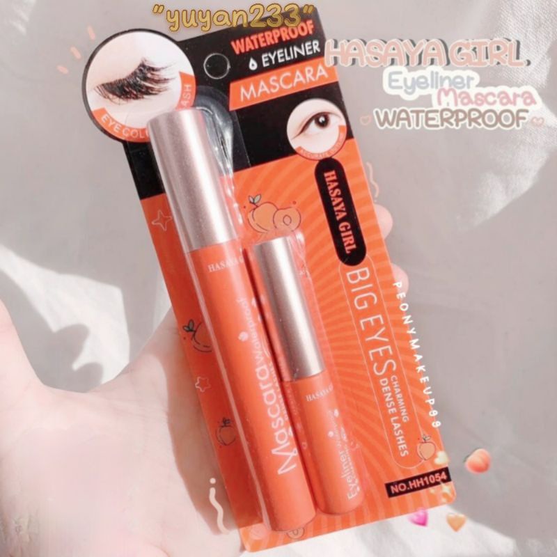 PROMO!!!MASCARA&amp;EYELINER WATERPROOF PEACH HASAYA GIRL HH1054