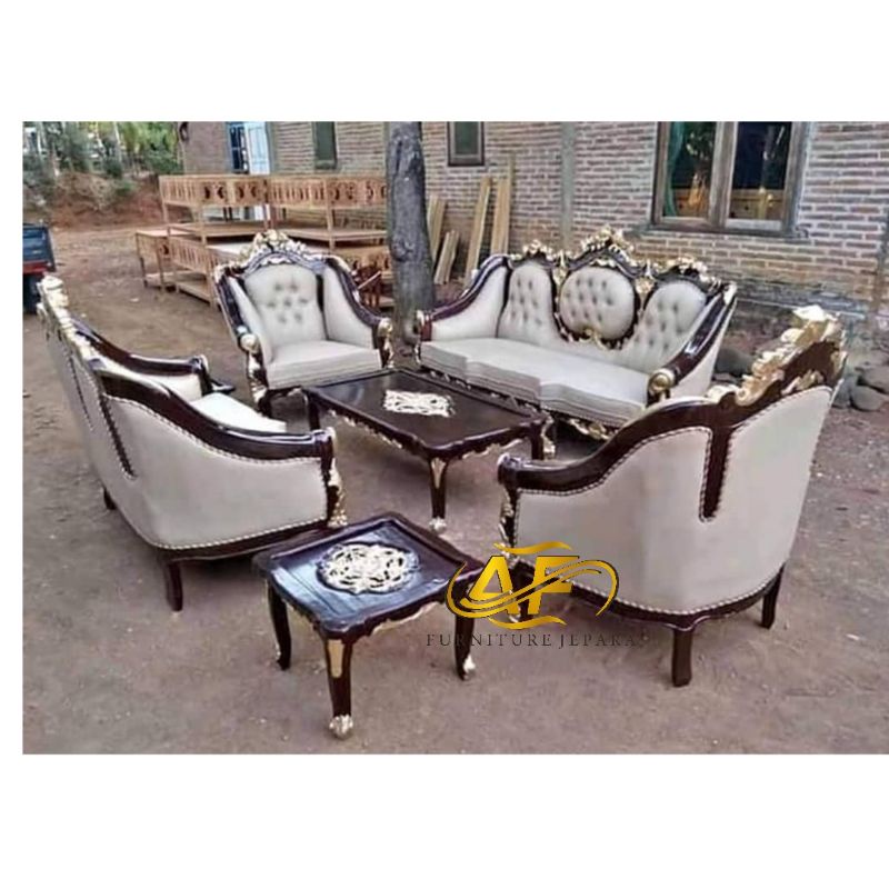 kursi tamu Ganesa jati,kursi tamu mewah ,kursi tamu ukiran ,kursi tamu mewah