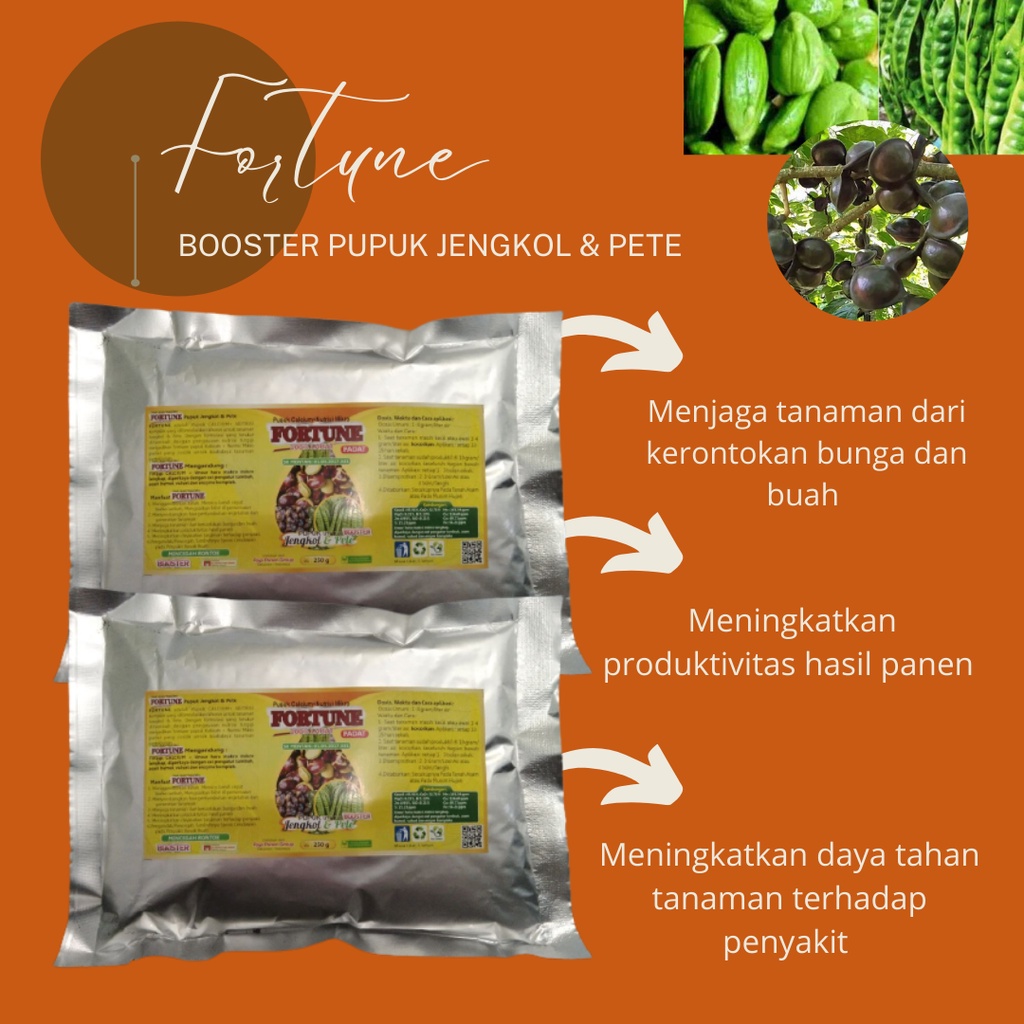 Pupuk Organik Booster Petai, Booster Petai, Pupuk Pelebat Petai Pete, Fortune Booster Pete