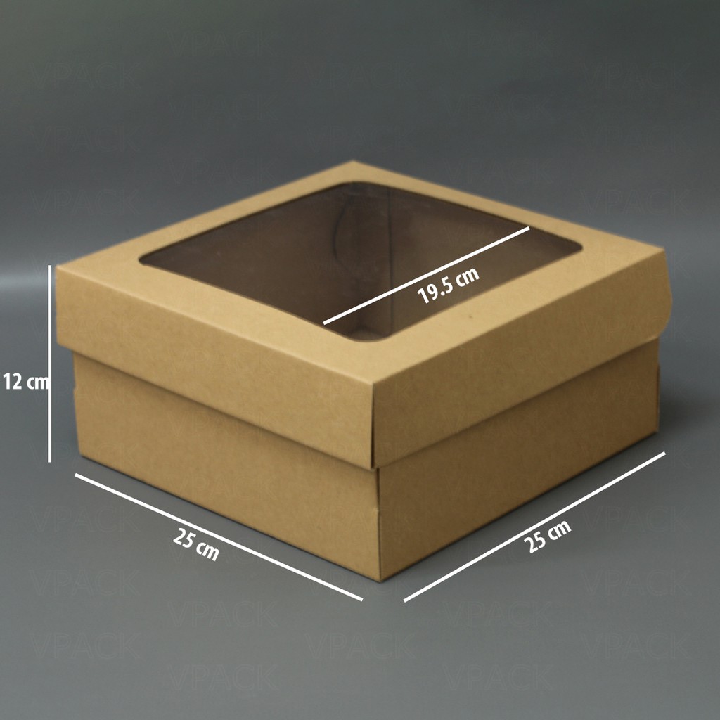 

Kotak Karton Box Kue Mika uk. 25x25x12 cm