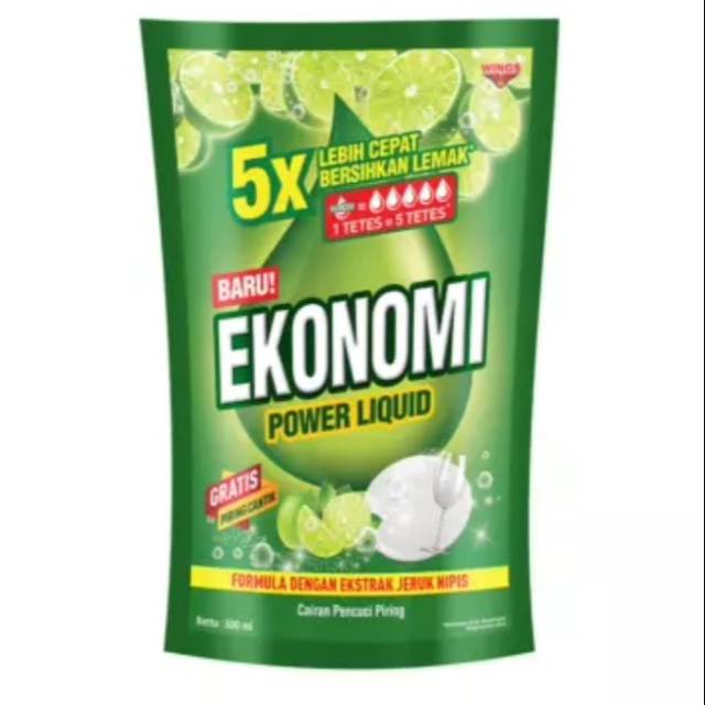 ekonomi power liquid /sabun pencuci piring 780ml