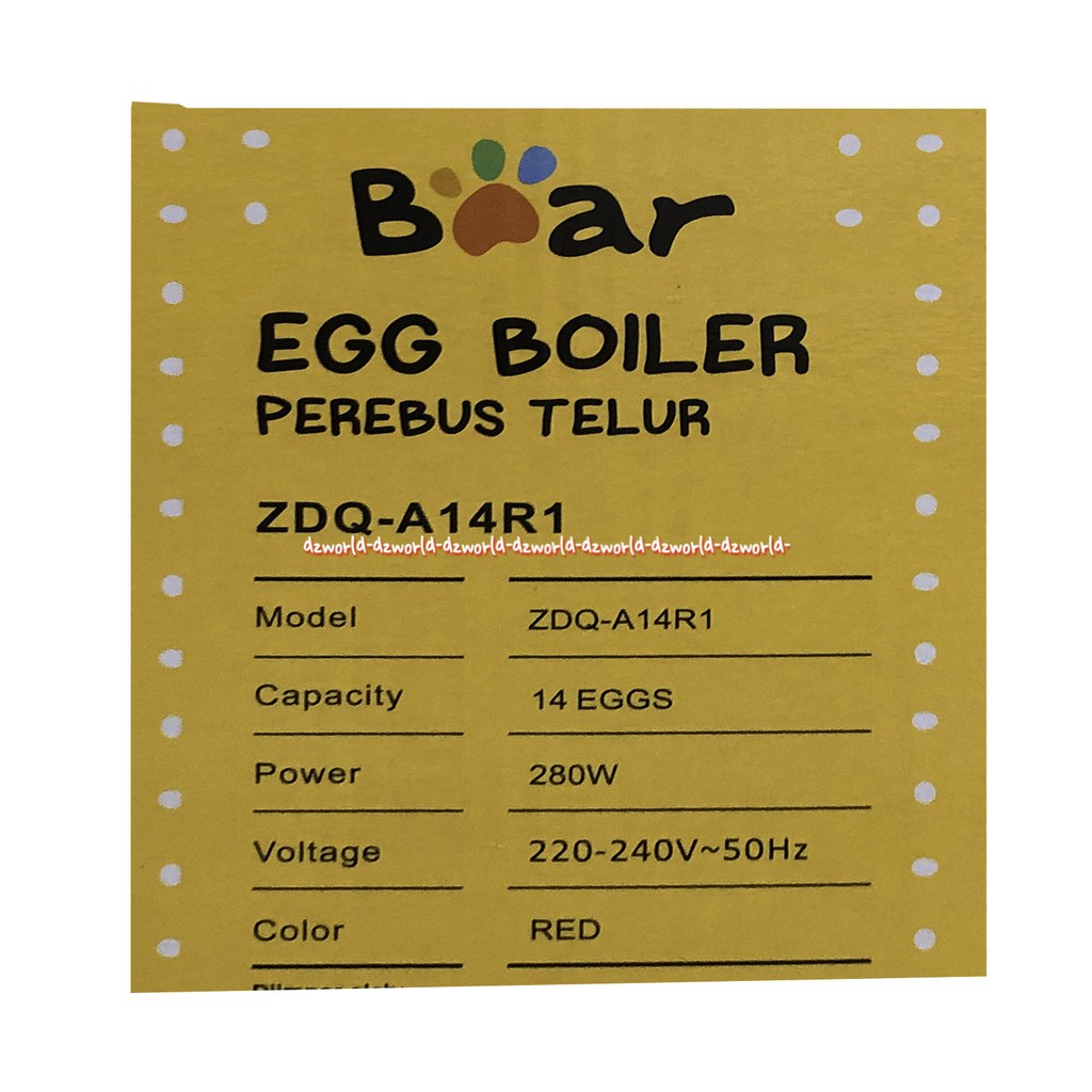 Bear Egg Boiler Alat Perebus Telur Dan Alat Kukus Makanan 2 Susun Daya 280 Watt Bears Eggs Orange 2tingkat