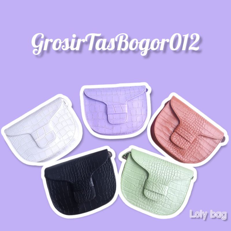 GTB - Tas Wanita Loly Croco / Tas Selempang Wanita / Slingbag Croco