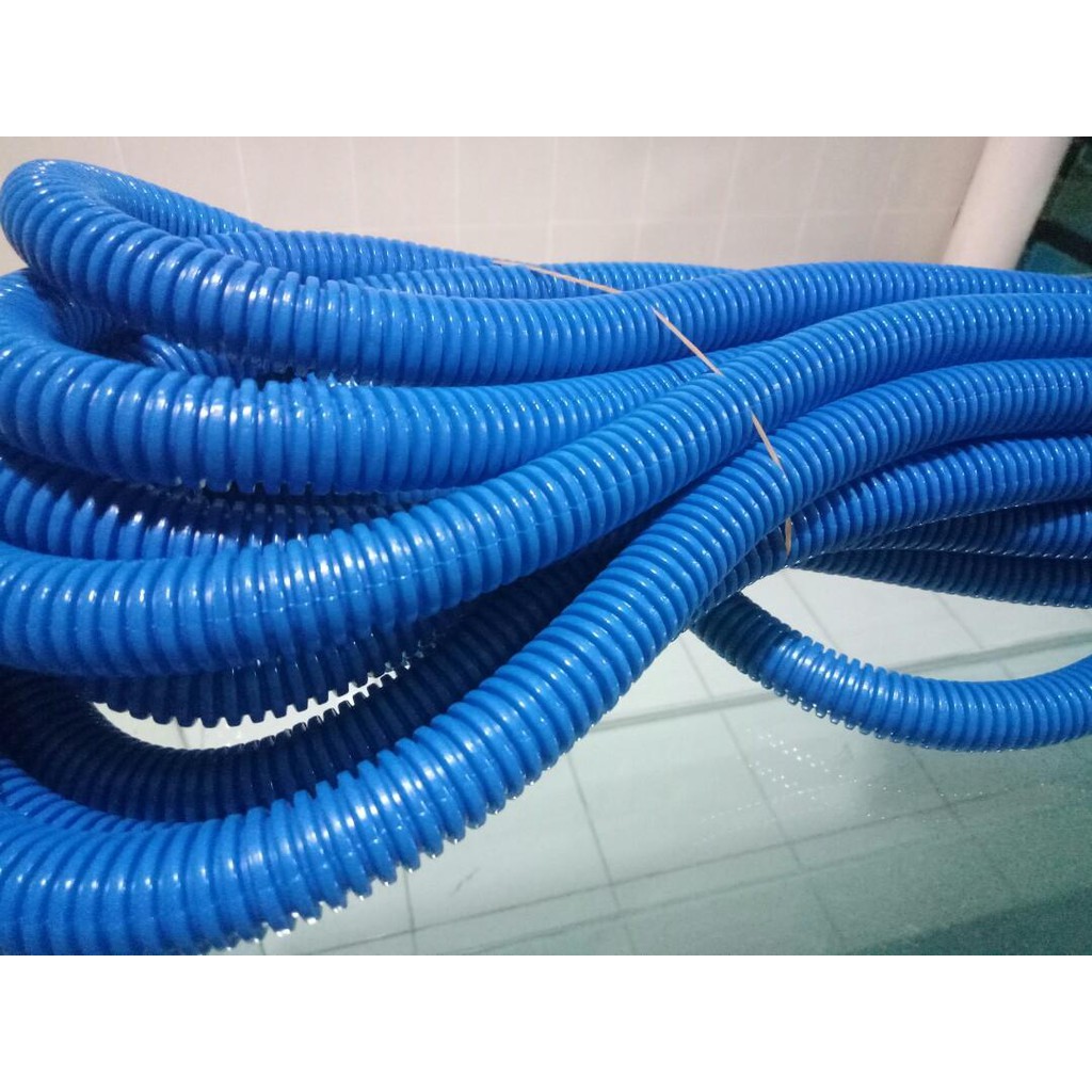 selang spiral 100cm 95cm 60cm 65cm 45cm  biru aquarium aquascape filter pompa air