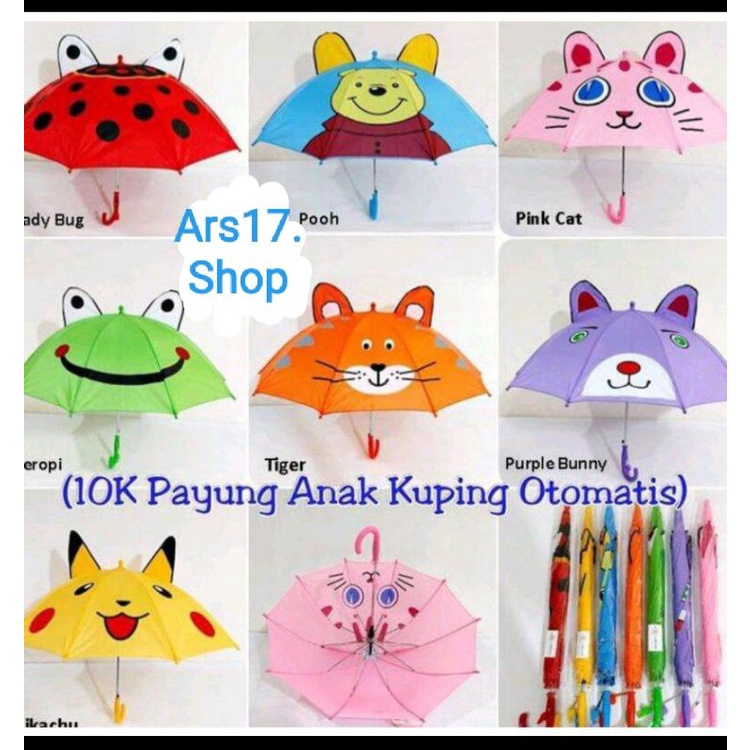 Payung Kuping Anak Jumbo  / Payung Karakter Anak SD 47in / Payung Kido / Hadiah