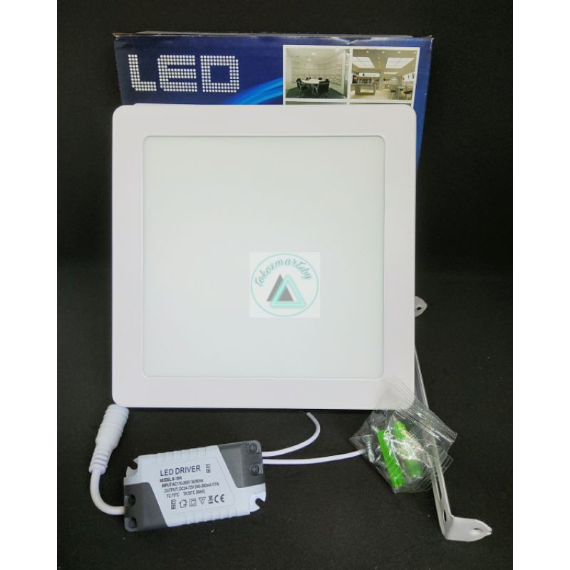 Lampu Panel OB 12 Watt / MS-7612 12Watt Kotak Putih/Kuning KOTAK