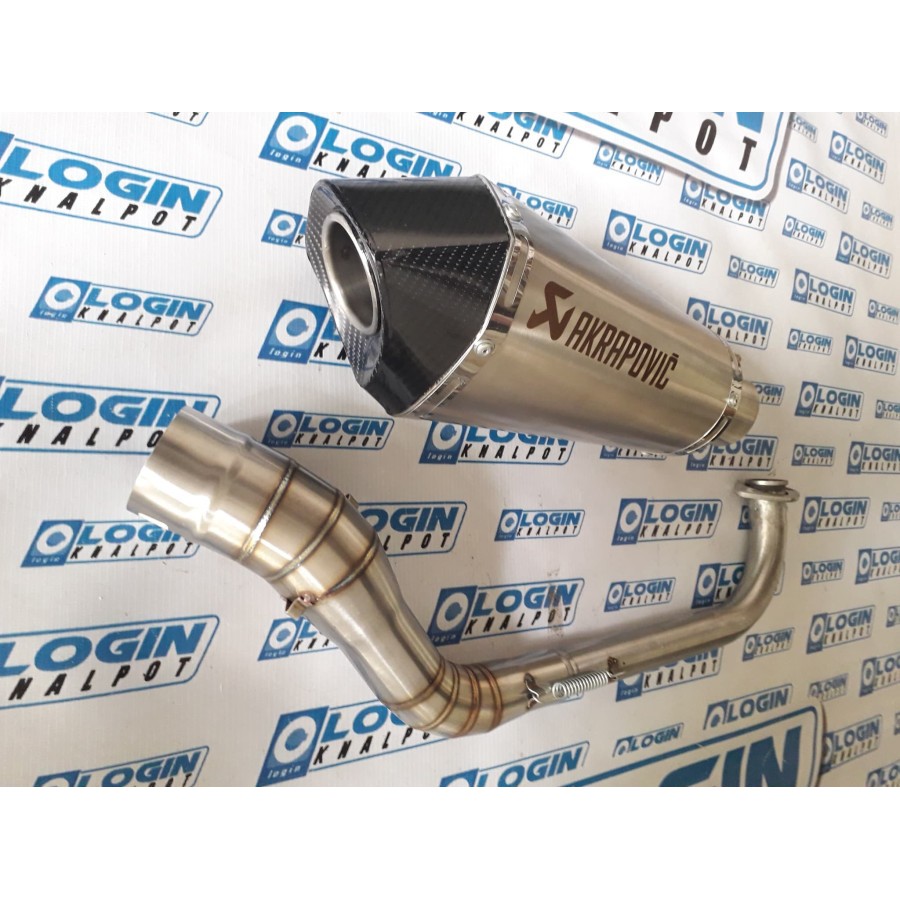 knalpot racing akrapovic short fullsystem nmax aerox 155