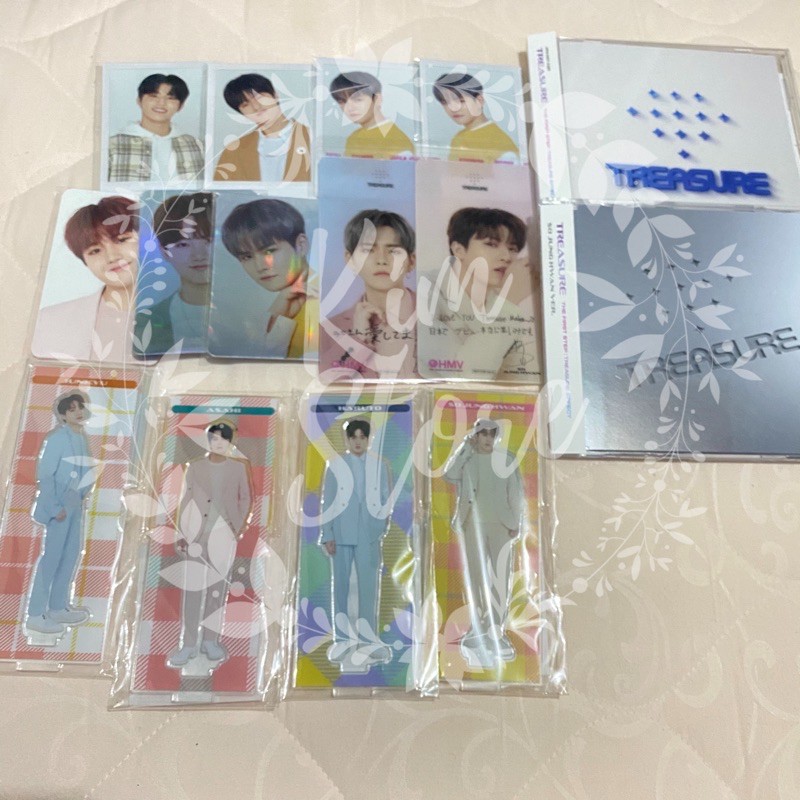 ALBUM DEBUT JEPANG TREASURE STANDEE TRADING PC JUNKYU HARUTO JUNGHWAN ASAHI