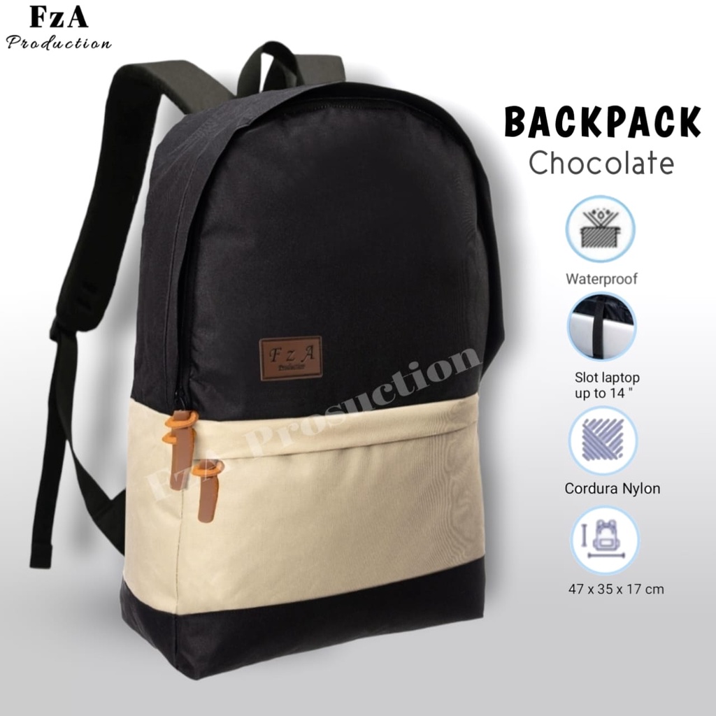 Big Promo..Tas Ransel Distro Casual Pria Wanita Tas Ransel Laptop Premium FREE Tas Waist Bag Trendy