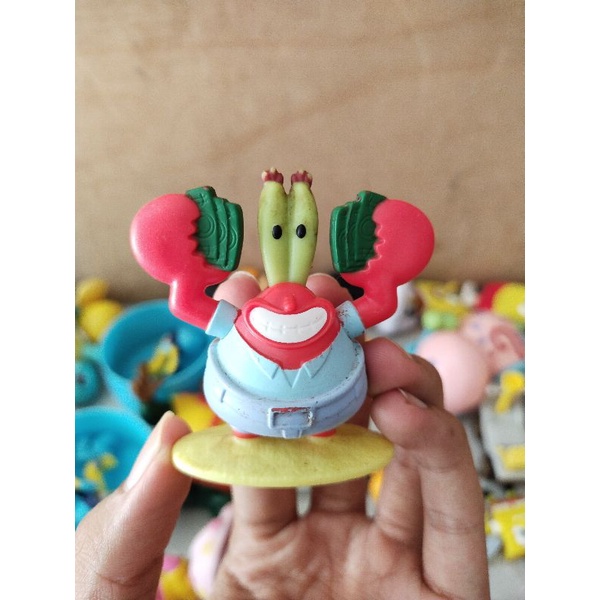 Action figure Spongebob McDonald Spongebob Happy Meal Patrick MCD Murah Meriah-22. Tuan Crab Mini