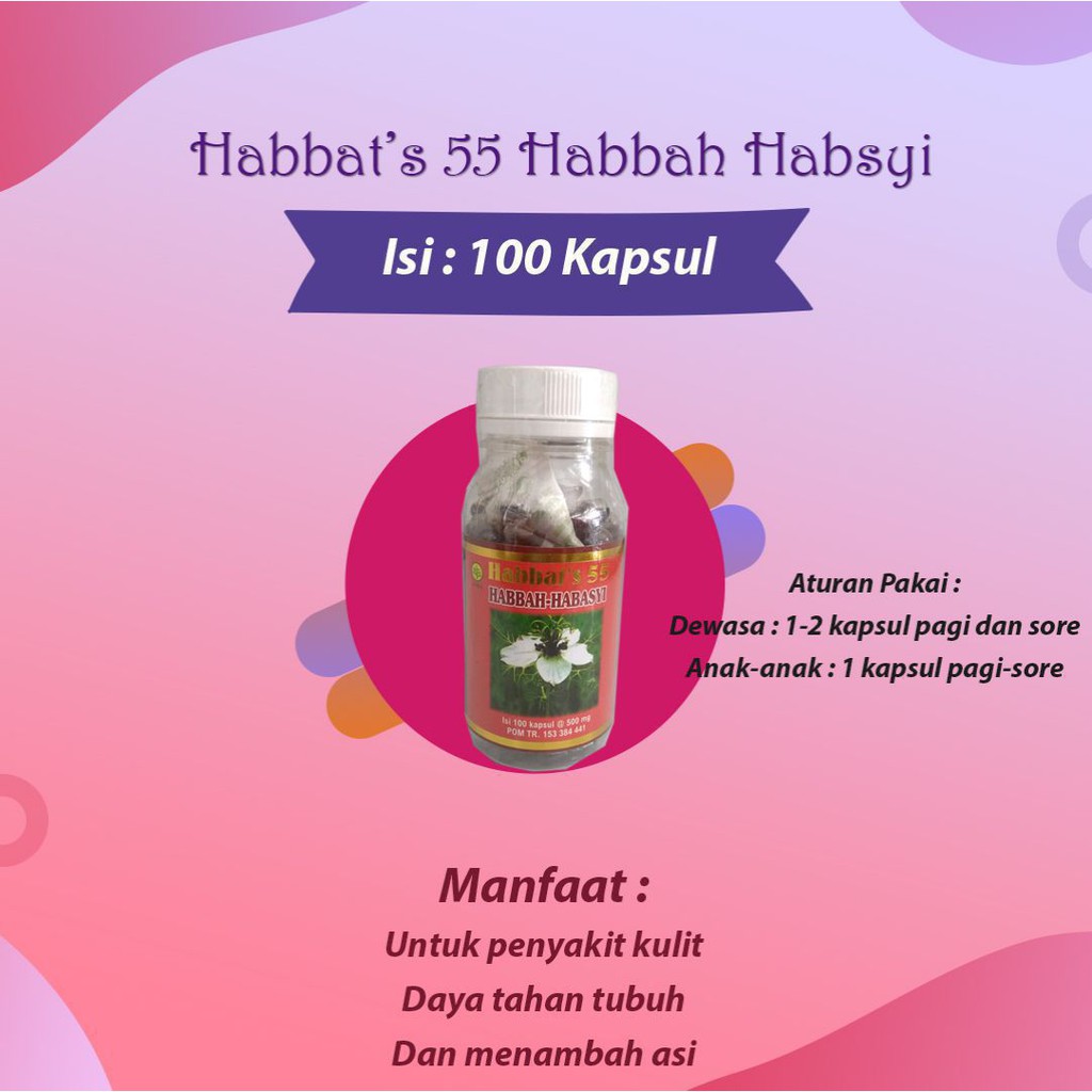 Obat Lambung - Diabetes - Ibu Hamil Habbatcare 5 In 1 100 Kapsul