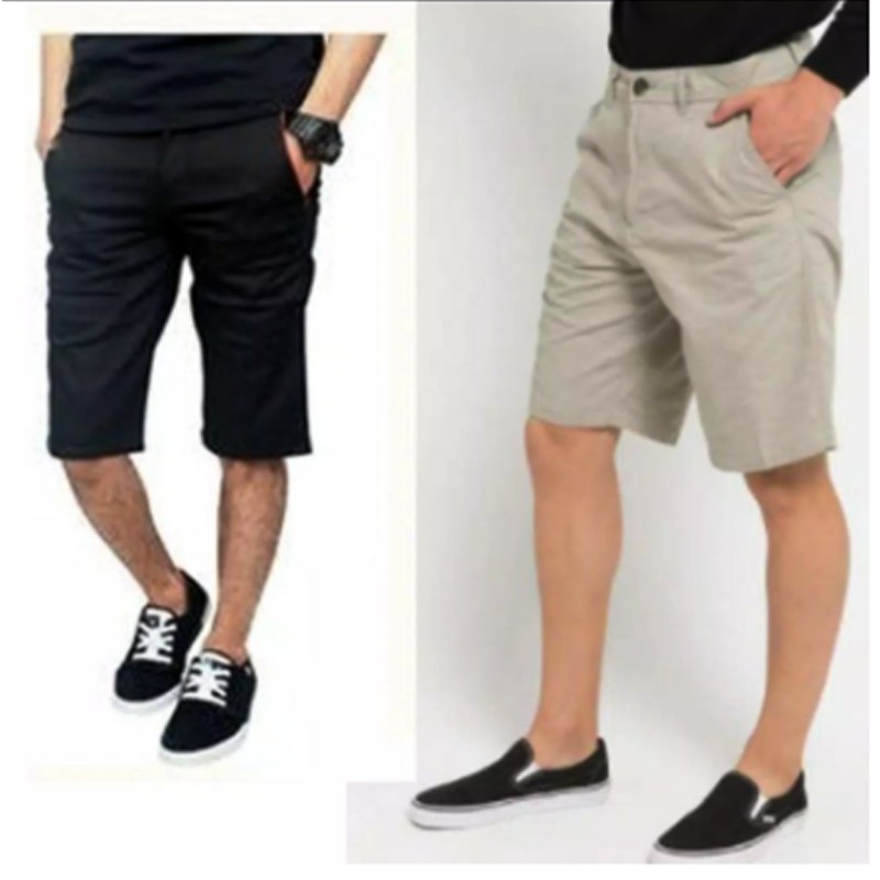  Celana  Chino Pendek  Pria Keren  Casual Shorts Pants Bahan 