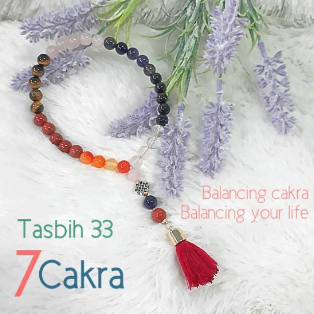 Tasbih Muslim 33 Butir 7 Cakra New