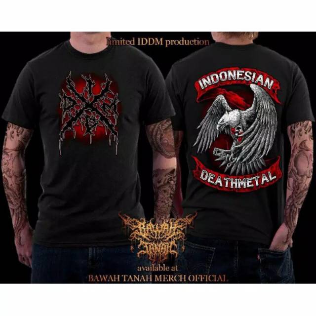 Kaos musik metal t shirt IDDM Garuda