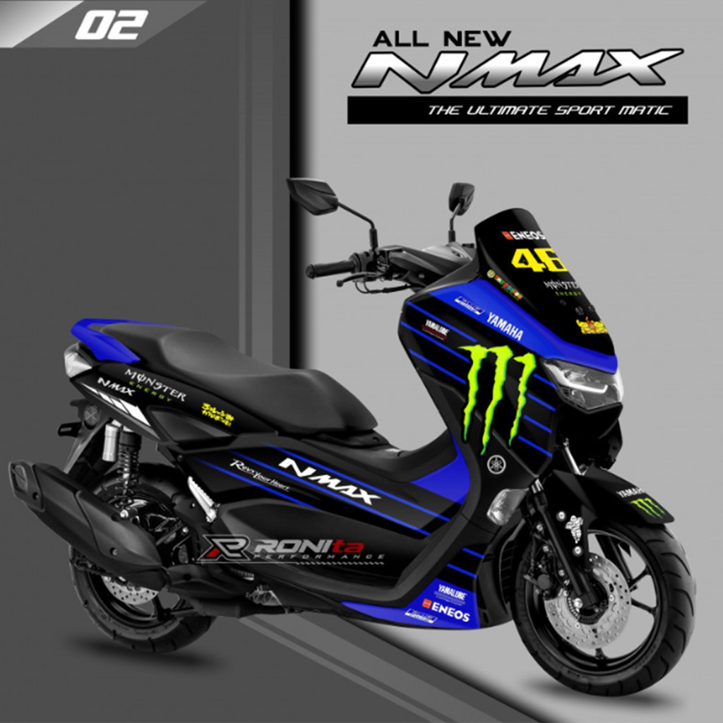 decal stiker sticker new NMAX MONSTER ENERGY 02