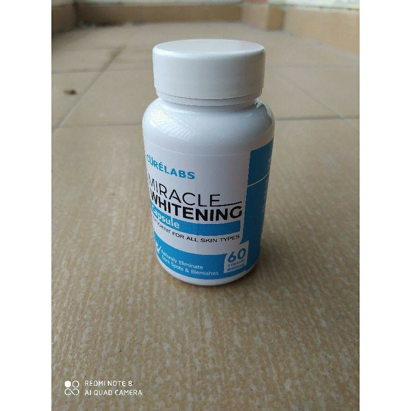 Curelabs Miracle Whitening Capsule Kapsul Pemutih Badan Alami