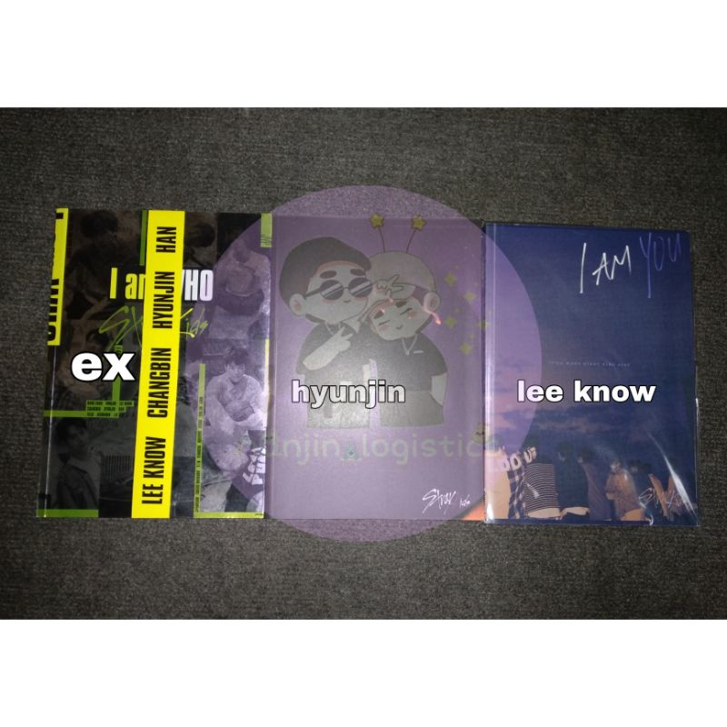ALBUM ONLY STRAY KIDS SKZ I AM WHO IMW I AM YOU IMY I AM NOT IMN [ hyunjin lee know lino ]