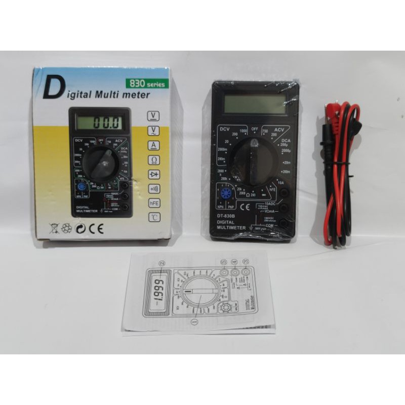 Multimeter Multi Tester Multitester Digital DT830B DT 830 B