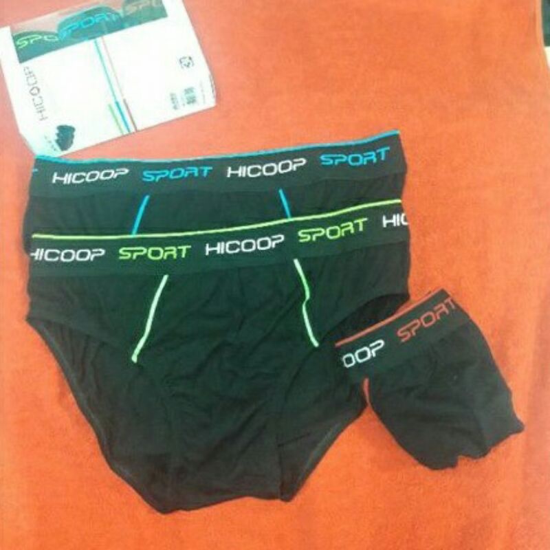 Celana Dalam Pria HICOOP SPORT KATUN Men's Brief SP-531 1 pcs  Ready COD