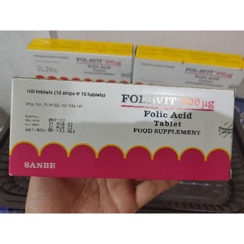 FOLAVIT BOX 400 MCG ISI 100 TABLET