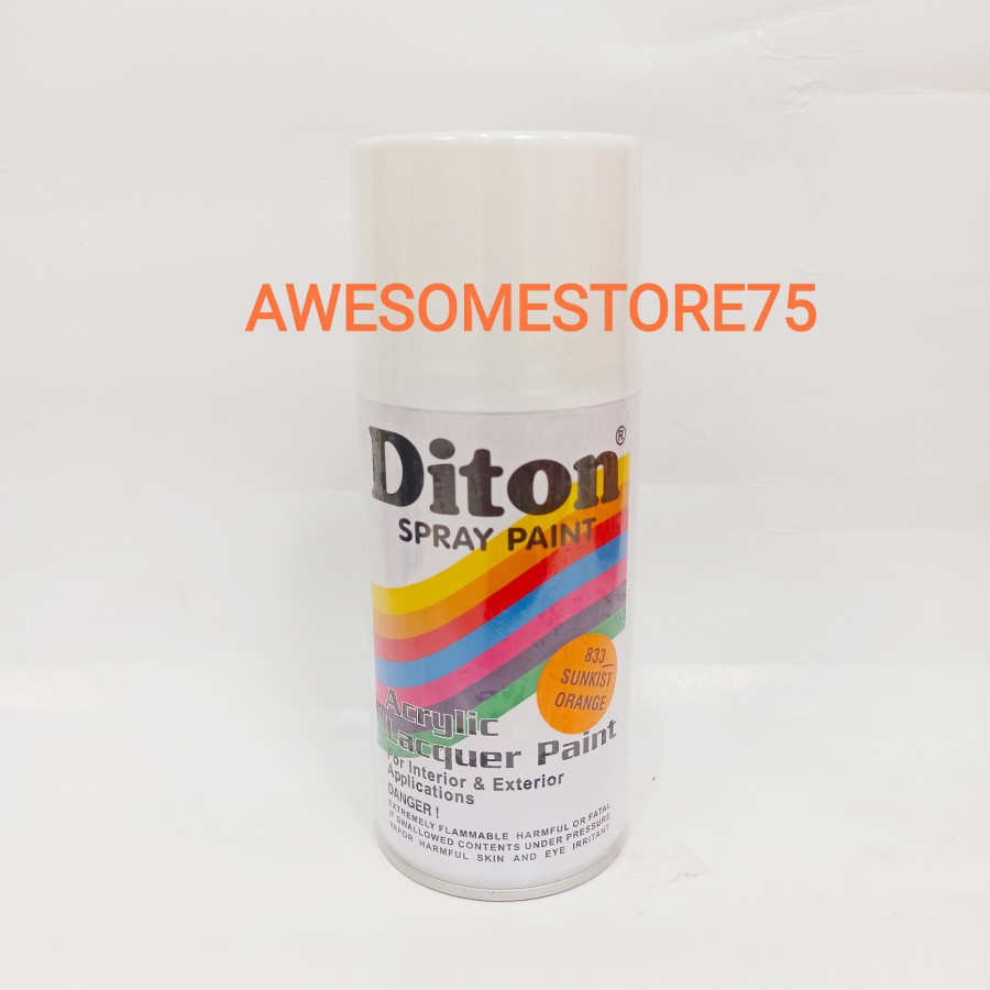 DITON 833 SUNKIST ORANGE Jingga Kuning Cat Semprot Pilox Pylox