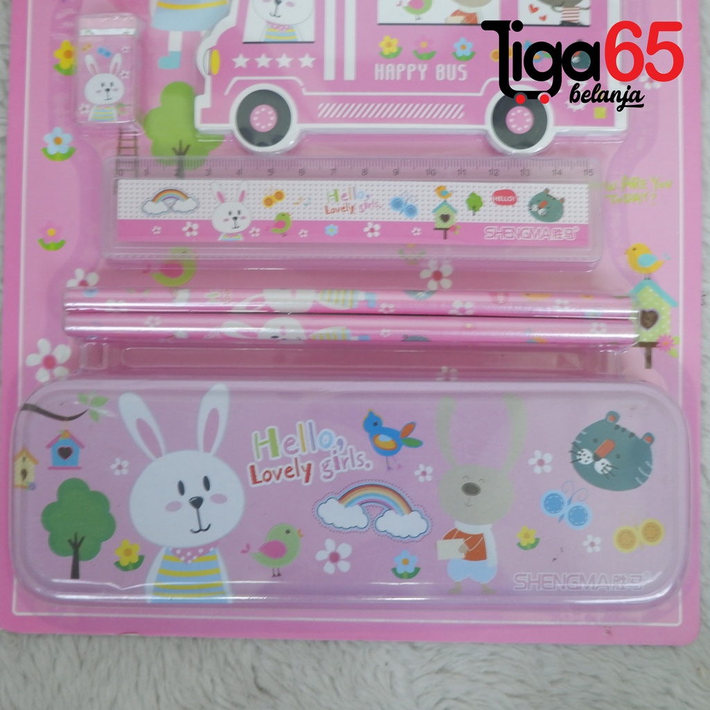 365 STATIONERY SET #41183 Buku &amp; Alat Tulis Anak / Karakter Fancy Gambar Lucu